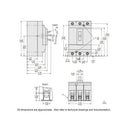 HLL36070 - Square D 70 Amp 600 VAC 3 Pole H Frame Molded Case Circuit Breaker L Interrupt Rating - Essential Electric Supply