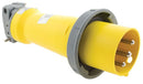 HBL320P4W Hubbell Industrial IEC Pin and Sleeve Plug 20A 125V 2-Pole 3-Wire Grounding - Essential Electric Supply