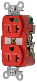 HBL8300RED Hubbell Straight Blade Devices Receptacle Duplex Hospital Grade 20A 125V NEMA 5-20R - Essential Electric Supply