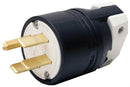 HBL9451C Hubbell Heavy-Duty Straight Blade Plug 3-Pole 4-Wire Grounding 50A 125/250V NEMA 14-50P - Essential Electric Supply