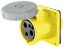 HBL360R6W Hubbell IEC Industrial-Grade Pin and Sleeve Receptacle 60A 250V 2-Pole 3-Wire Watertight - Essential Electric Supply