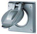 HBL7777A Hubbell Weatherproof Cover Wallplate Box Polycarbonate 2-Gang 2.44" Opening - Essential Electric Supply