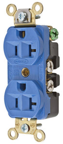 HBL5352BL Hubbell Straight Blade Receptacle Duplex 2-Pole 3-Wire 20A 125V 5-20R - Essential Electric Supply