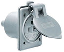 HBL61CM65 Hubbell Straight Blade Flanged Outlet 20A 125V 2-Pole 3-Wire 5-20R Marine - Essential Electric Supply