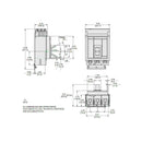 MJA36400 - Square D PowerPact M 400A 3P 600VAC 25kA I-Line Molded Case Circuit Breaker, Electronic Trip, UL/CSA - Essential Electric Supply