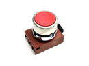 P9MPNRG - GE Motor Control Standard Pushbutton Satin Chrome Flush Red Non-Illuminated - Essential Electric Supply