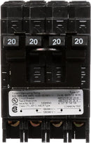 Q22020CT2 - Siemens Quadplex 2 Pole 20/20A 120/240VAC Plug-In Circuit Breaker 10kAIC - Essential Electric Supply