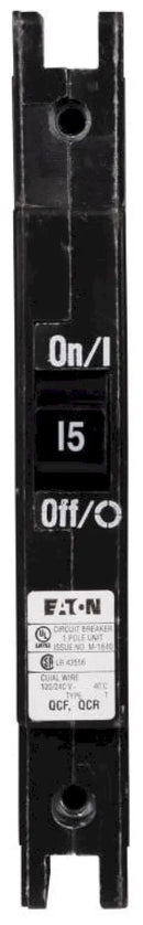 QCF1015 - Cutler Hammer Feed-Thru 15 Amp 1 Pole Circuit Breaker - Essential Electric Supply