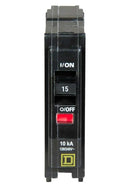 QO115 - Square D 15 Amp 1 Pole Plug-In Circuit Breaker, QO Series, 120/240VAC, 10kAIC, Thermal Magnetic Trip, UL/CSA - Essential Electric Supply