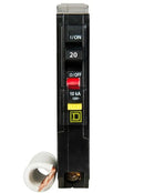 QO120EPD - Square D QO Series 20A 1-Pole 120V Plug-In Ground Fault Equipment Protection Circuit Breaker, 10kA Interrupt Rating, 30mA Trip, UL Listed - Essential Electric Supply