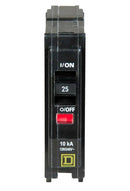 QO125 - Square D 25 Amp 1 Pole 120/240V Miniature Circuit Breaker Plug-In 10kA Interrupt Rating - Essential Electric Supply