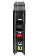 QO145 - Square D QO 45A 120/240V 1 Pole Miniature Circuit Breaker Plug-In Mount