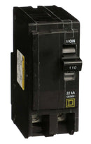 QO2110VH - Square D 110 Amp 2 Pole 120/240V Plug-In Miniature Circuit Breaker, QO Series, 22kA Interrupt, Thermal Magnetic Trip, UL/CSA - Essential Electric Supply