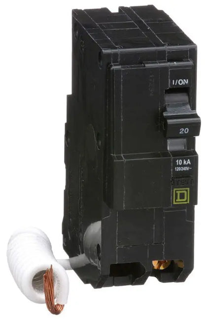 QO220EPD - Square D Plug-In 20 Amp 2 Pole Circuit Breaker - Essential Electric Supply