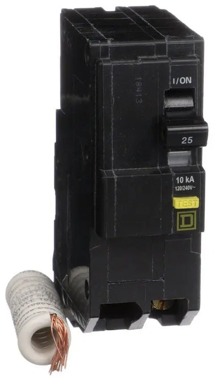 QO225GFI - Square D Plug-In 25 Amp 2 Pole Circuit Breaker - Essential Electric Supply