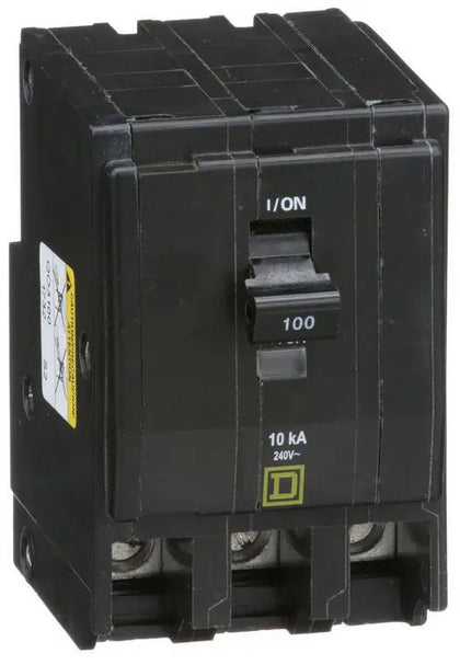 QO3100 - Square D Plug-In 100 Amp 3 Pole Circuit Breaker - Essential Electric Supply