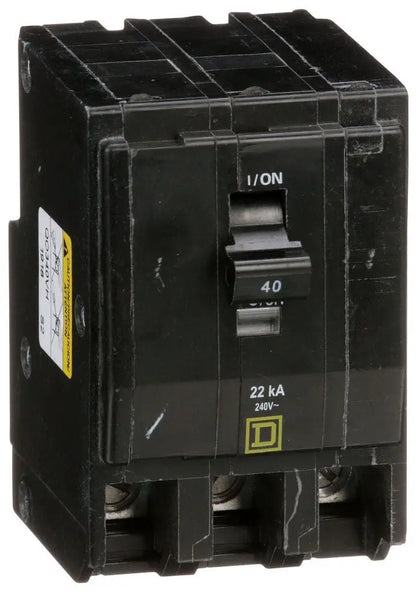 QO340VH - Square D Plug-In 40 Amp 3 Pole Circuit Breaker - Essential Electric Supply