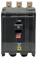QOB320 - Square D 20A 240V 3 Pole Bolt-On Circuit Breaker, 10kA Interrupt, Thermal Magnetic Trip - Essential Electric Supply