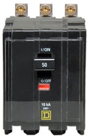 QOB350 - Square D 50 Amp 3 Pole 120/240VAC Bolt-On Mini Circuit Breaker, QOB Series, 10kA Interrupt, Thermal Magnetic Trip, UL/CSA Certified - Essential Electric Supply