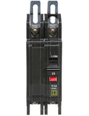 QOU225 - Square D 25 Amp 2 Pole 120/240VAC 10kAIC QOU Series Bolt-On Miniature Circuit Breaker, Thermal Magnetic Trip, UL/CSA/IEC Certified - Essential Electric Supply