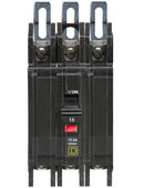 QOU315 - Square D 15 Amp 3 Pole 240VAC QOU Series Miniature Circuit Breaker, 10kA Interrupt Rating, DIN Rail Mount, Thermal Magnetic Trip - Essential Electric Supply