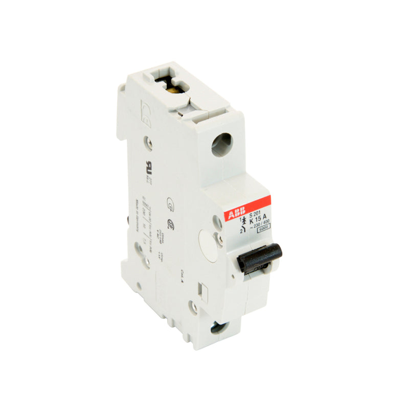 S201-K15 - ABB Feed-Thru 15 Amp 1 Pole Circuit Breaker - Essential Electric Supply