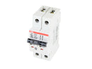S202U-K5 - ABB 2 Pole 5A 240VAC Miniature Circuit Breaker DIN Rail Mount 10kA Interrupt Rating K Curve - Essential Electric Supply