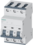 5SY63067 - Siemens Feed-Thru 400V 6A 3 pole circuit breaker 6kA@400V - Essential Electric Supply