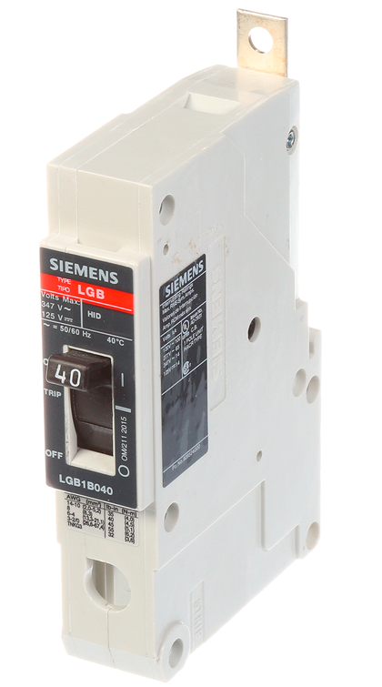 LGB1B040B - Siemens Bolt-On 347V 40A 1 pole circuit breaker 65kA@277V - Essential Electric Supply