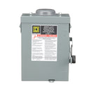 DU222RB Square D Series E Disconnect  240V ACV 60A Non-Fusible Switch - Essential Electric Supply