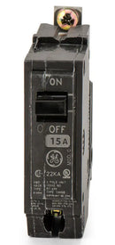 THHQB1115AF - General Electric 1 Pole 15 Amp 120/240V Bolt-On Molded Case Circuit Breaker with Arc Fault Protection, 22kA Interrupt Rating, UL Listed - Essential Electric Supply