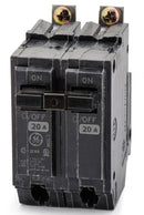 THHQB2120 - General Electric 20 Amp 2 Pole 120/240V Bolt-On Circuit Breaker 22kA Interrupt Rating Q-Line Frame - Essential Electric Supply