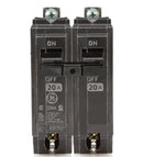 THHQB2120 - General Electric 20 Amp 2 Pole 120/240V Bolt-On Circuit Breaker 22kA Interrupt Rating Q-Line Frame - Essential Electric Supply