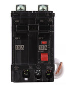 THQB2115GFT - General Electric 15A 240V 2 Pole GFCI Circuit Breaker, THQB Frame, 10kA Interrupt, Bolt-On - Essential Electric Supply