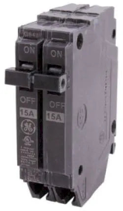 THQP215 - General Electric Plug-In 15 Amp 2 Pole Circuit Breaker - Essential Electric Supply