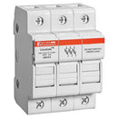 USCC3 - Ferraz Shawmut UltraSafe™ 3-Pole Class CC Fuse Holder, 30A 600VAC/VDC, DIN Rail Mount, Pressure Plate, IP20, 200kA SCCR - Essential Electric Supply