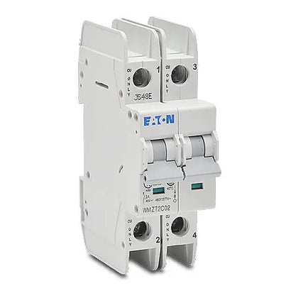 WMZT2C02 - Eaton Feed-Thru 480V 2A 2 pole circuit breaker 10kA@480V - Essential Electric Supply