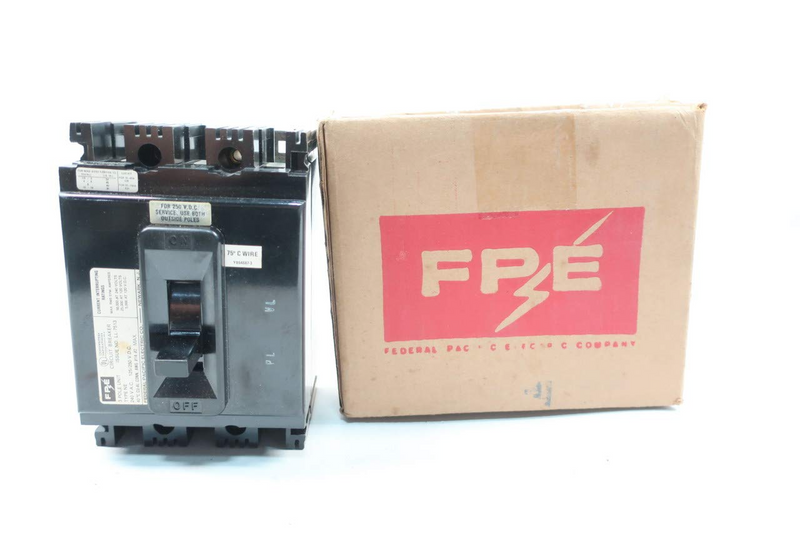 NE237100 -  Federal Pacific/ American Bolt-On 100 Amp 3 Pole Circuit Breaker - Essential Electric Supply