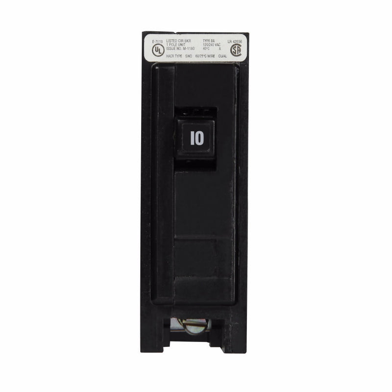 BAB1010S1 - Westinghouse/ Cutler Hammer/ Eaton Bolt-On 10 Amp 1 Pole Circuit Breaker - Essential Electric Supply