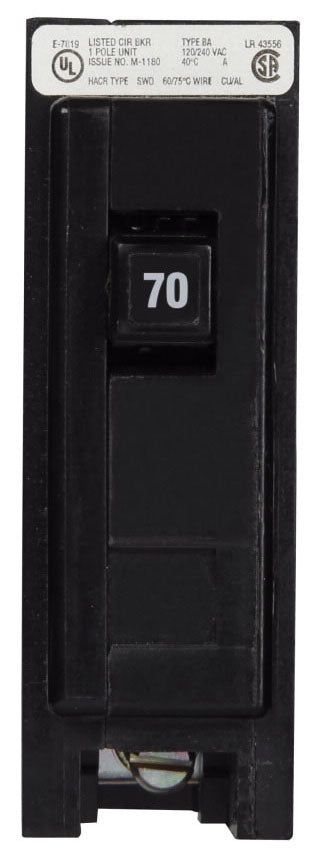 BAB1070 - Cutler Hammer/ Eaton/ Westinghouse Bolt-On 70 Amp 1 Pole Circuit Breaker - Essential Electric Supply