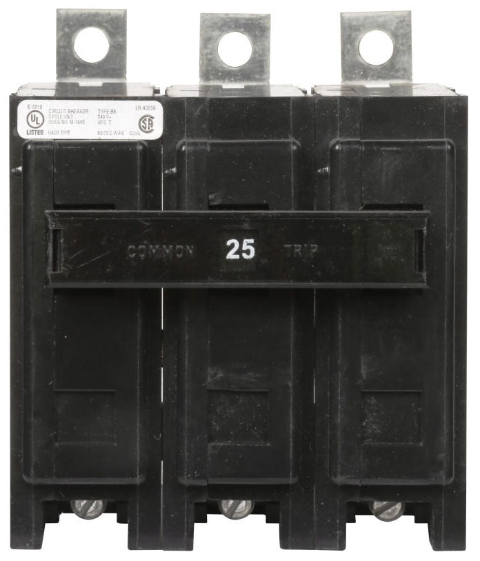 BAB3025H - Eaton/ Westinghouse/ Cutler Hammer Bolt-On 25 Amp 3 Pole Circuit Breaker - Essential Electric Supply