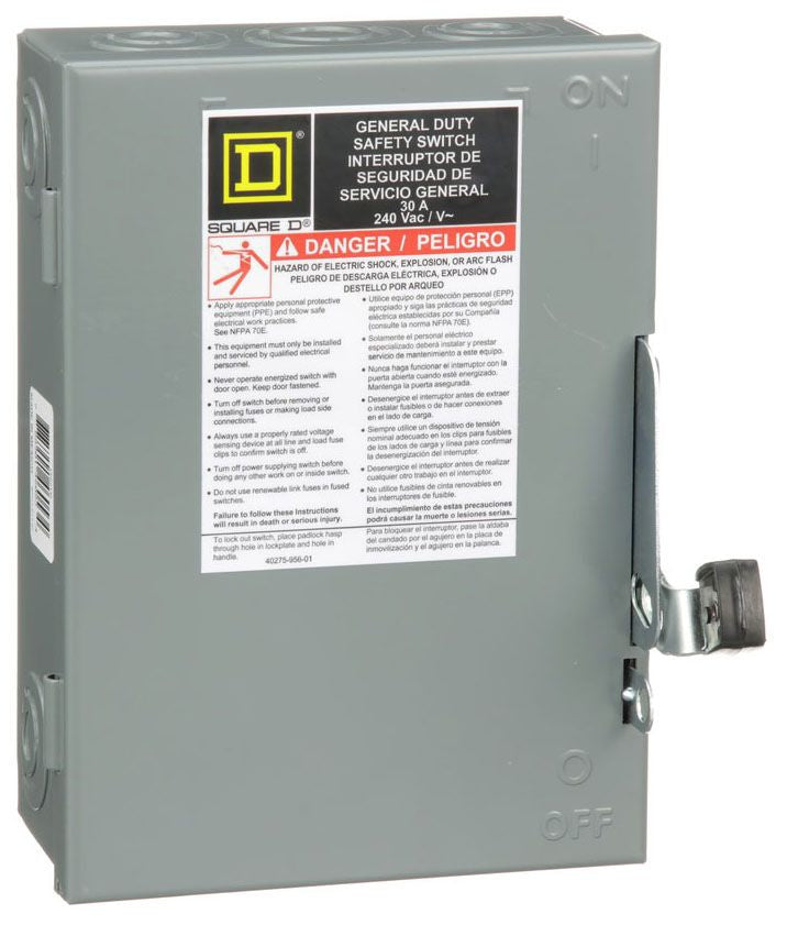 Square D D221N Disconnect Switch (Fusible) - Essential Electric Supply