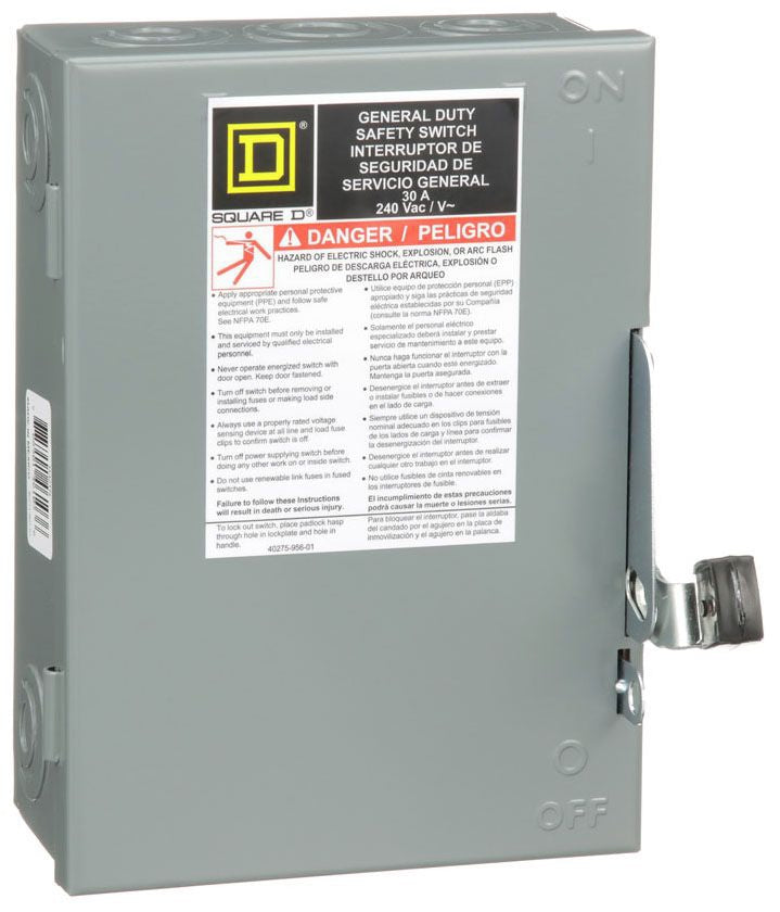 Square D D321N Disconnect Switch (Fusible) - Essential Electric Supply