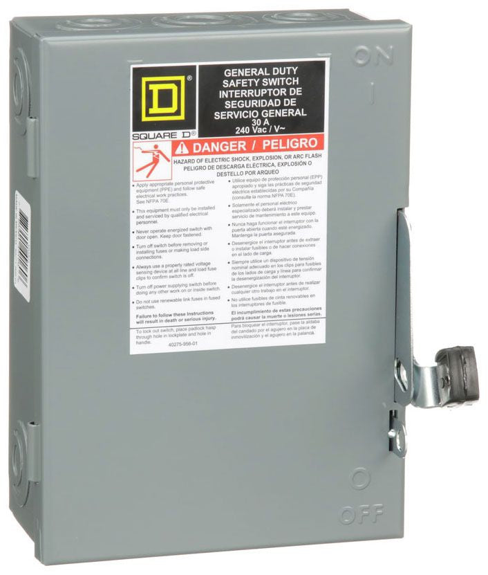 Square D DU321 Disconnect Switch (Non-Fusible) - Essential Electric Supply