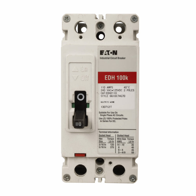 EDH2100Y Cutler Hammer Molded Case Circuit Breaker Series C 100A 240V - Essential Electric Supply