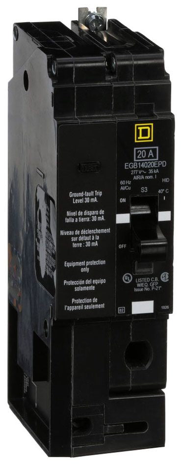 EGB14020EPD - Schneider Electric/ Square D Bolt-On 20 Amp 1 Pole Circuit Breaker - Essential Electric Supply