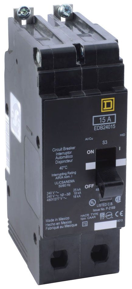 EJB24025 - Square D/ Schneider Electric Bolt-On 25 Amp 2 Pole Circuit Breaker - Essential Electric Supply