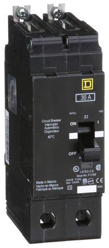 EJB24030 - Square D/ Schneider Electric Bolt-On 30 Amp 2 Pole Circuit Breaker - Essential Electric Supply