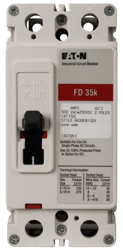 FD2110 - Cutler Hammer/ Eaton/ Westinghouse Bolt-On 110 Amp 2 Pole Circuit Breaker - Essential Electric Supply