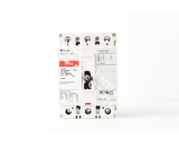 FD3020 - Cutler Hammer/ Eaton/ Westinghouse Bolt-On 20 Amp 3 Pole Circuit Breaker - Essential Electric Supply